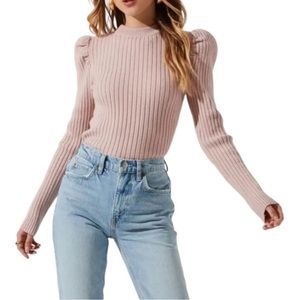 Back Cutout Sweater- ASTR the label